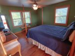 This Queen Bedroom upstairs has it`s own private bath with shower/tub.